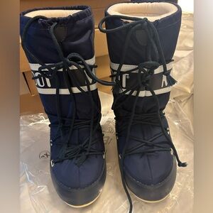 Navy Moon Boot Snow Boots